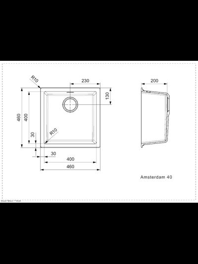 Мойка Reginox Amsterdam 40 Dark Chocolate