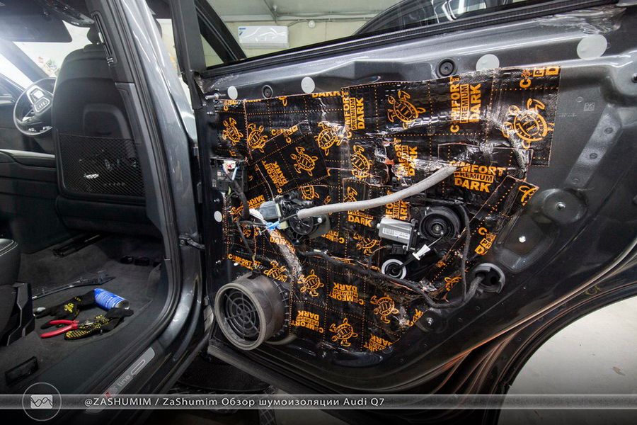 Шумоизоляция audi q7 4l