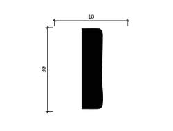 Молдинг Decor Dizain 165A, дюрополимерный, влагостойкий, под покраску, длина 2 м