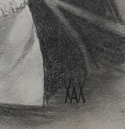 "Лев Ошанин" бумага карандаш 1972 год