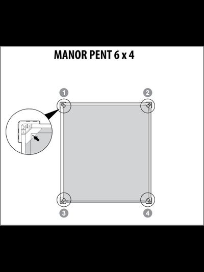 Сарай "Манор Пент 6x4" (размеры 175 x 103 см)