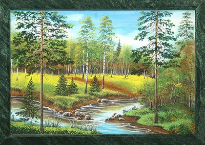 Картины с каменной росписью в ассортименте