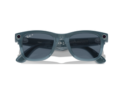 Умные очки Ray-Ban Wayfarer (Gen1), поляризованные линзы Dusty Blue Polar, оправа Matte Jeans (150-50)