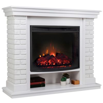 Электрокамин Эльбрус WT с очагом Evrika 25.5 LED