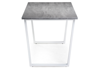 Стол Лота Лофт 120 25 мм белый матовый / бетон