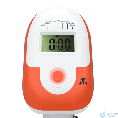 Велотренажер DFC B504BWO магнитный (белый корпус, оранжевая полоса)