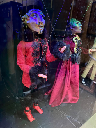 Scene with puppets