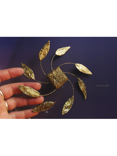 Золотая брошь "Артефакты Атлантиды. Цветок Солнца"