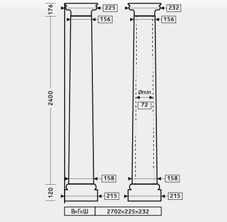 Колонна 1.30.302 - d158мм
