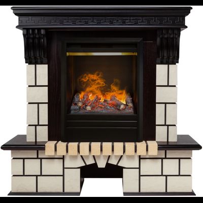 Электрокамин Stone AO с очагом 3D Olympic