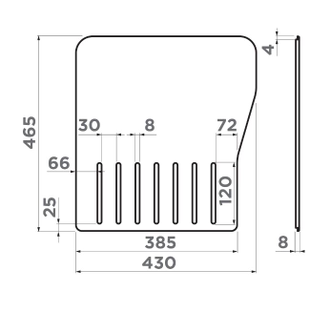 РАЗДЕЛОЧНАЯ ДОСКА OMOIKIRI CB-MARU 86