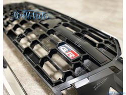Решетка радиатора Land Cruiser 200 2015-2021 в стиле 300 GR Sport ЧЕРНАЯ