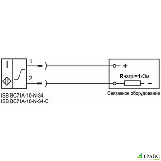 Взрывозащищенный (взрывобезопасный) датчик ISB BC71A-10-N-S4-C