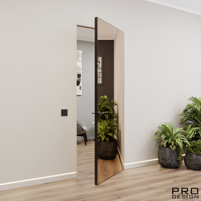 Комплект скрытой двери Pro Design Glass Зеркало бронза