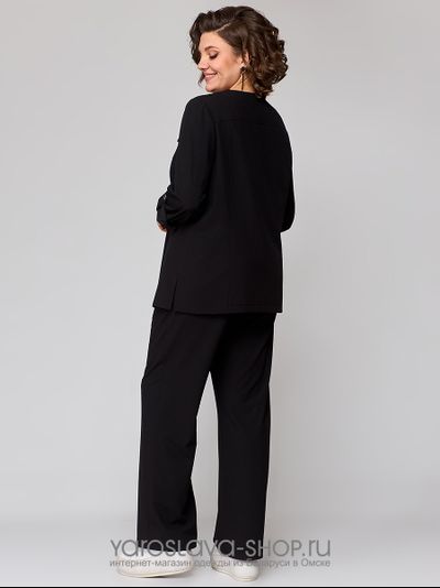 Костюм 2-х предметный брючный черного цвета