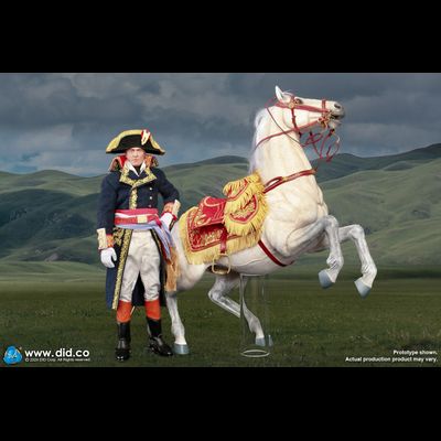 Конь Наполеона - Коллекционная фигурка 1/6 Napoleon White War Horse (Prancing) (E60078) - DID