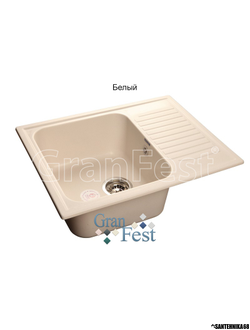 Керамическая мойка Granfest Гранфест GF-S645L реверсивная 1 секционная мойка