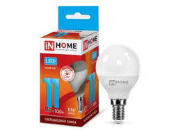 Лампа светодиодная ASD/inHome VC шар P45 E14 11W(990lm) 4000К 4K 89x45 (без пульсации) 0594