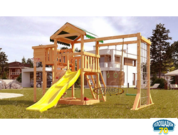 Детская площадка Савушка Мастер 4 + качели-гнездо