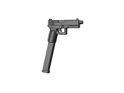 Пистолет BT18 с увеличенным магазином | BrickTactical BT18 Extra Extended Mag