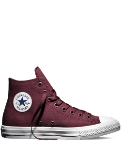 Бордовые высокие кеды Converse All Star II Deep Bordeaux - 150144C