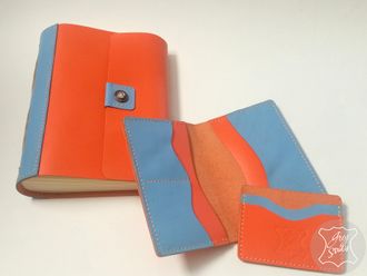 женский кожаный ежедневник, аксессуары из натуральной кожи,  подарок руководителю, блокнот из кожи