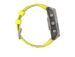 Умные часы Garmin Fenix 8 - 51 мм Solar, Sapphire титановый серый с желтым ремешком (010-02907-21)