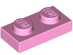 Plate 1 x 2, Bright Pink (3023 / 4245303 / 4654128)