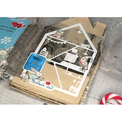 ФП штамп &quot;Зайцы с подарками&quot;