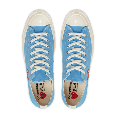 Converse Play Blue голубые низкие с сердечком 168303C фото