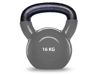 Виниловая гиря 16 кг, серая Espado ES3220 - купить в Иркутске