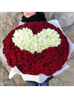 Букет из 201 розы "Rose heart"