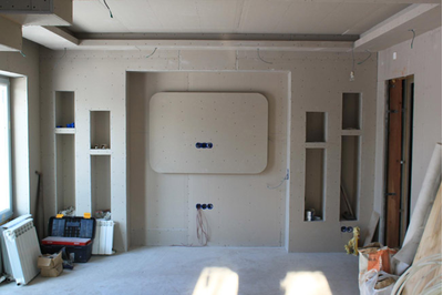 Обшивка стен гипсокартоном, обшивка стен гипсокартоном тюмень, обшивка стен гипсокартоном цена