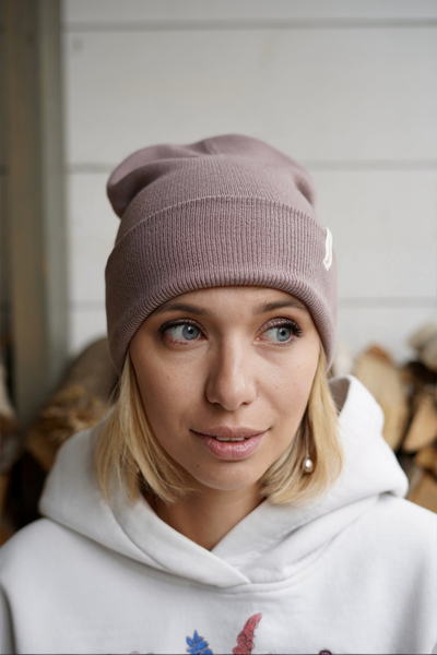 ШАПКА ПРИЯТНО "ПУДРОВАЯ"