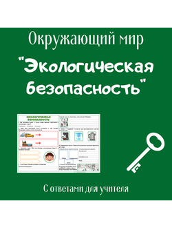Рабочий лист. 3 класс. "Экологическая безопасность"