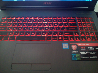 MSI GV62VR 7RF-1034RU ( 15.6 FHD i7-7700HQ GTX1060 8Gb 1Tb + 120SSD)
