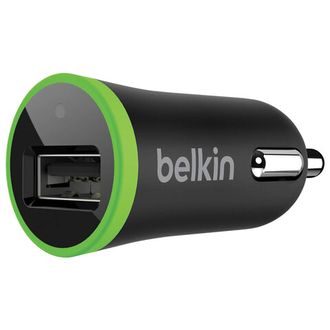 Зарядное устройство автомобильное BELKIN, кабель microUSB 1,2 м, выходной ток 1 A, черный, F8M711bt04-BLK