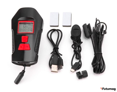 Фонарь светодиодный + Гудок универсальный для Электросамокатов FY-317A