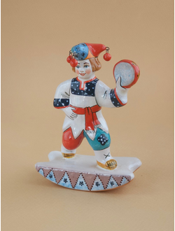 Качалка Скоморох с 3-мя бубенчиками