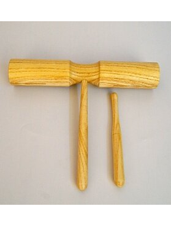 Тон-блок деревянный на ручке двойной