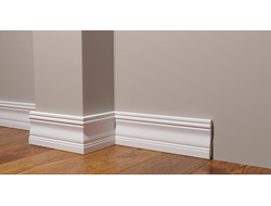 Напольный плинтус Decor-Dizayn 153A, для покраски, влагостойкий, ударопрочный, 2 метра