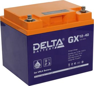 Гелевый аккумулятор Delta GX 12-40 (12 В, 40 А*ч)