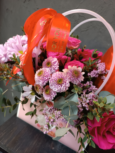 Сумочка "Цветы+сердце"