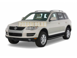 Пороги на Volkswagen  Touareg  (2002-2010) Black-Premium