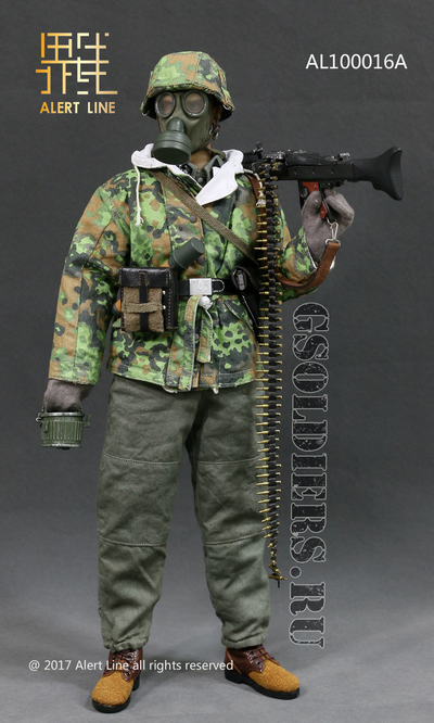 Купить онлайн коллекционную фигурку немецкого пулеметчика (Machine Gunner Equipment) от ALer Line
