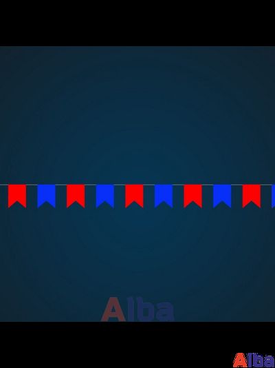 Перетяжка уличная флаговая Триколор -2