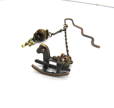 Закладка для книг "Детство" с тигровым глазом