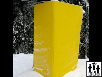 Мат П-образный (наружные размеры 2*0,4*0,5*0,4м, внутренние размеры 2*0,3*0,3*0,3м) для горнолыжных