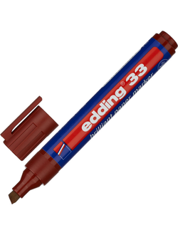 Маркер пигментный EDDING E-33/007 коричневый 1,5-3мм, скошенный наконечник
