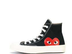 Кеды Converse Comme des GARCONS play черные высокие